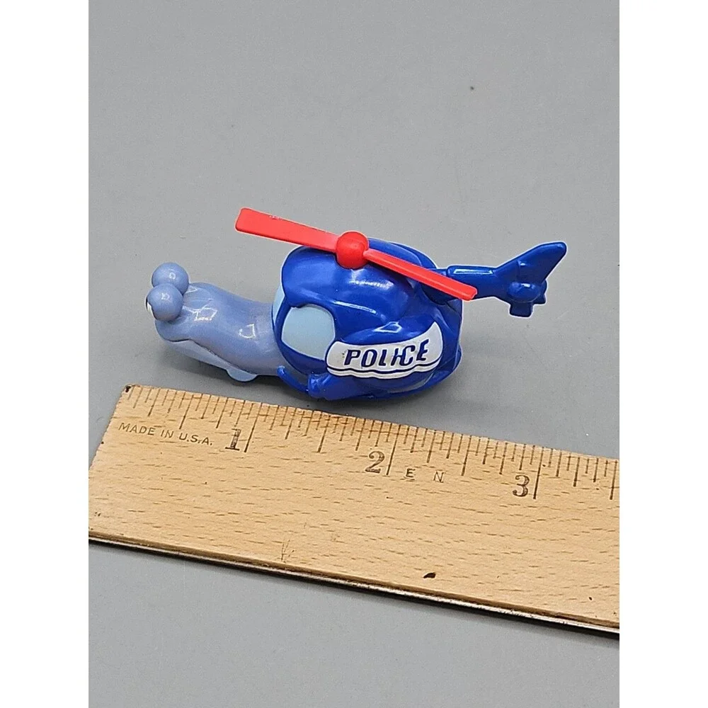 Dreamworks Turbo Snail Police Helicopter Roller Racer Car Toy Racing Team MATTEL